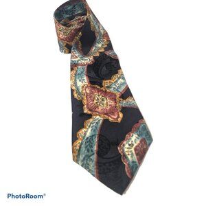 OSCAR DE LA RENTA Couture Navy Men's Silk Neck Tie